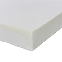 The EX-PC062 The Plain White 8" Deep All Foam Memory Foam Zip Covered Mattress from eXtreme Comfort Ltd UK Double 4ft6 by 6ft3 (135cm by 190cm) approx