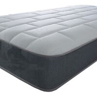 Extreme Comfort 7.5 deep Memory foam Cool touch Top panel with Grey border Spring Mattress, 2ft6 Small Single 75cm by 190cm