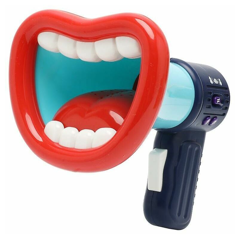 Thsinde boca grande megáfono juguetes de grabación altavoz cambiador de voz para niños, azul, 16*11*13 cm