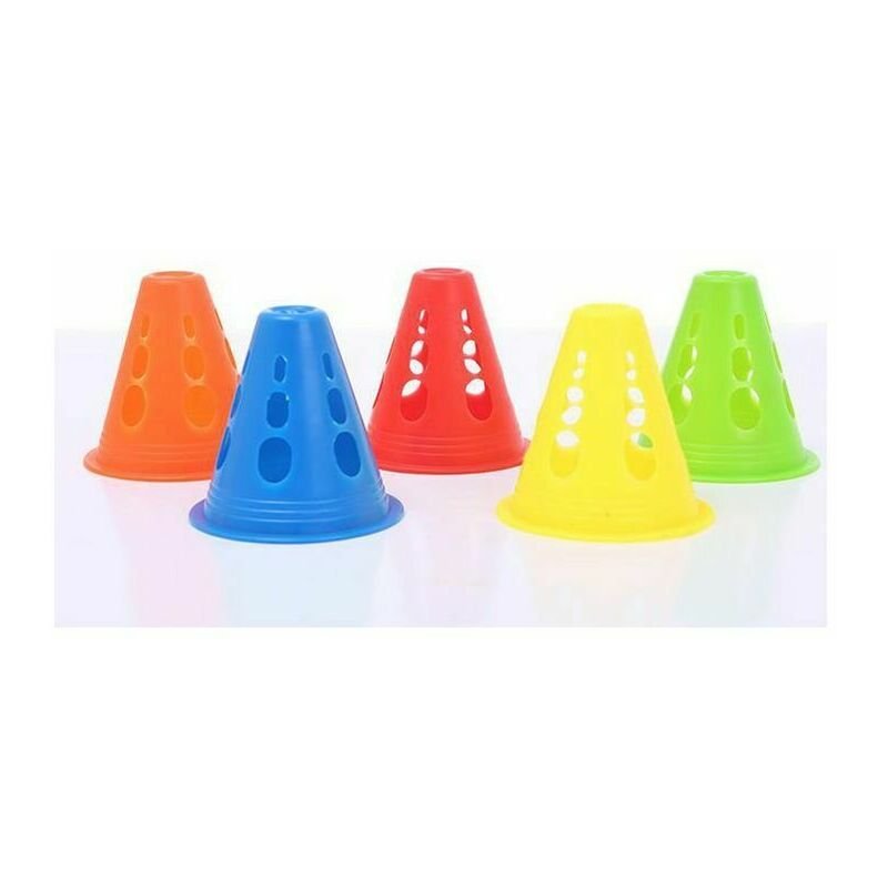 Conos de entrenamiento en carretera, cono de tráfico de entrenamiento deportivo de plástico, cono de tráfico de entrenamiento deportivo Slalom, entrenamiento de fútbol, rodillo (5 colores)