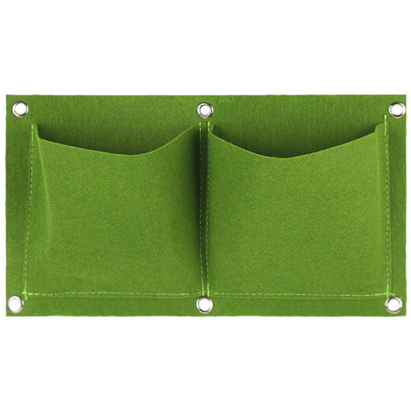 Las plantas crecen bolsas, para el jardin del patio, Verde,2 bolsillos - Verde,2 bolsillos