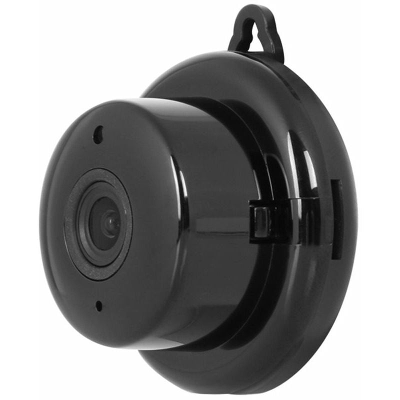 Mini camara Full HD 1080P Camara de seguridad inalambrica Camara IP Camara portatil para el hogar con vision nocturna y alarma para interiores y exteriores