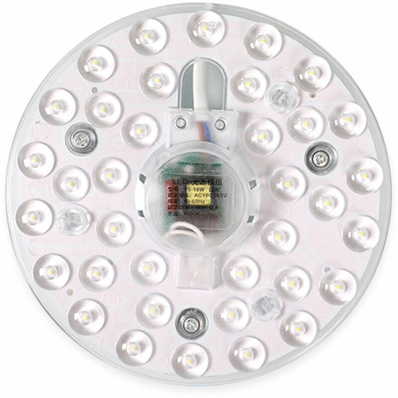 Módulo de fuente de luz LED Kit de luz de reequipamiento para módulo de luz de techo Reemplazo de bombilla Luz blanca, AC180-265V, Blanco, 18W - Blanco, 18W