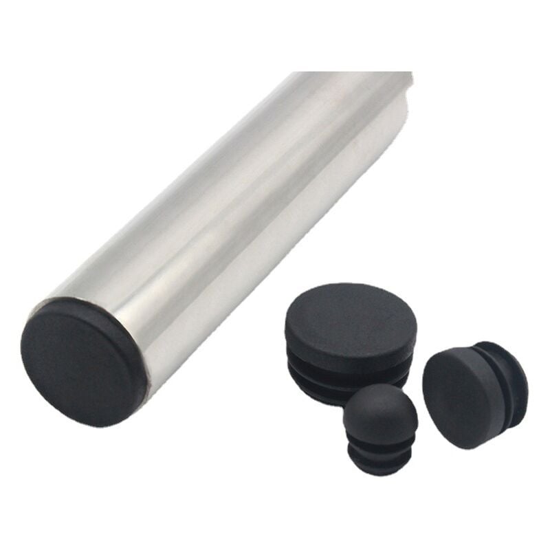 Paquete de 200 tapas antideslizantes de goma para patas de sillas de torre para protección de muebles y pisos de mesa, negro (diámetro 30 mm)