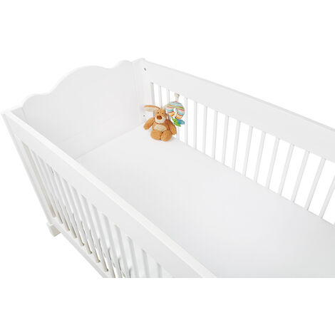 Pinolino Drap-housse pour lits de bébé, jersey, blanc