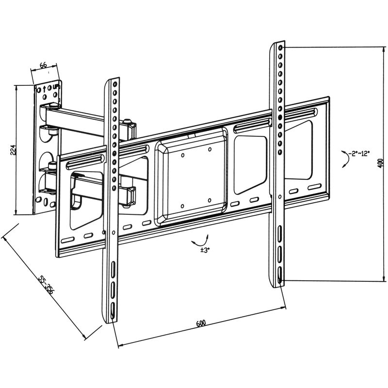 Support mural fixe Tygerclaw pour téléviseur à écran plat de 32 po à 60 po  (EA1)