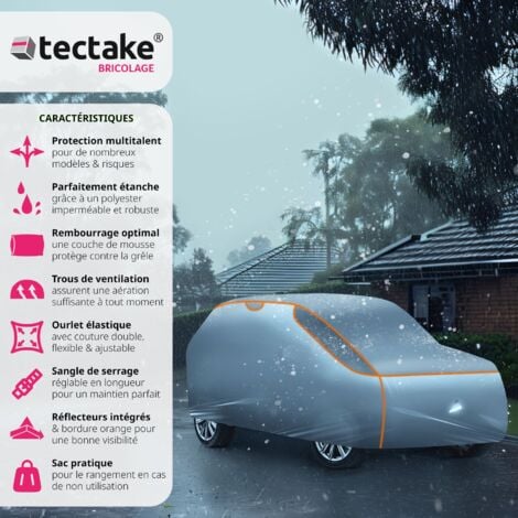 Bâche de voiture anti-grêle imperméable et respirante - SUV / VAN BIG (571 x 203 x 120 cm)