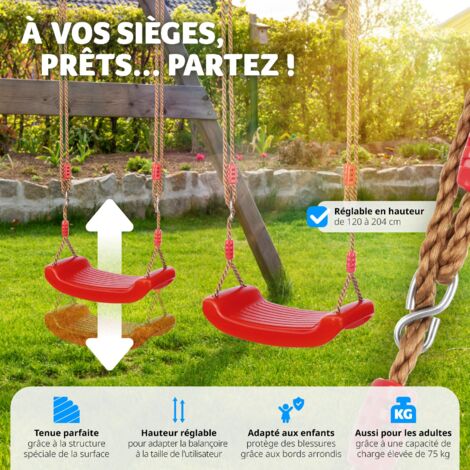 Balançoire Enfant Exterieur Et Interieur, Balançoire En Plastique De Premier Choix Siege De Balancoire Resistant Aux Intemperies Balancoire Souple Pe Rouge Hauteur Reglable 84035726 Balançoire Enfant Exterieur Et Interieur, Balançoire En Plastique De Premier Choix Siege De Balancoire Resistant Aux Intemperies Balancoire Souple Pe Rouge Hauteur Reglable 84035726