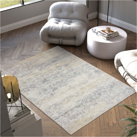 Tapis design vintage à poils courts lavable antidérapant 160x230cm