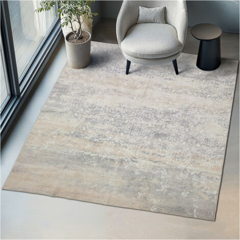 Tapis design vintage à poils courts lavable antidérapant 200x274cm