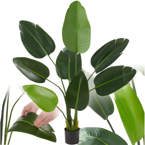 Arbre oiseau du paradis avec feuilles PEVA écologiques 120cm