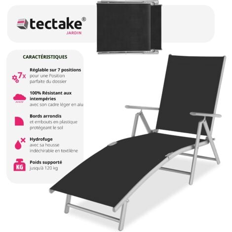 Transat en acier pliable Résistant aux intempéries et aux rayons UV