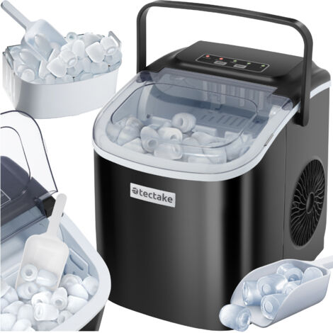 Machine à glaçons capacité de 1,2 L avec 2 tailles noir