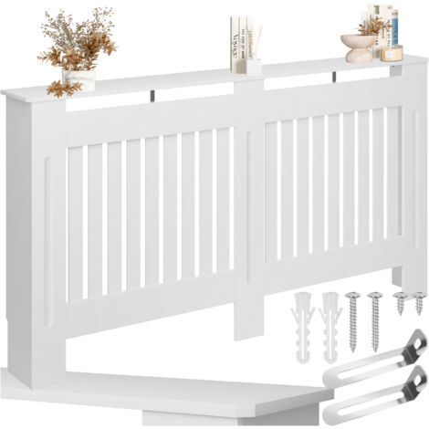 Cache-radiateur design à lattes étagère de rangement 152,5x19x82cm