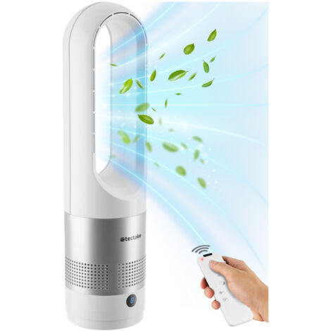 Ventilateur colonne avec oscillation à 80° 8 niveaux de vitesse blanc