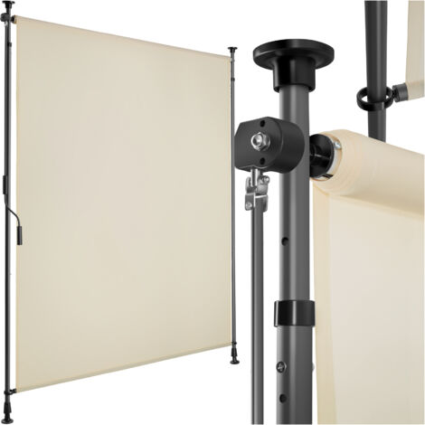 Store banne avec manivelle et tissu opaque 120x310cm beige