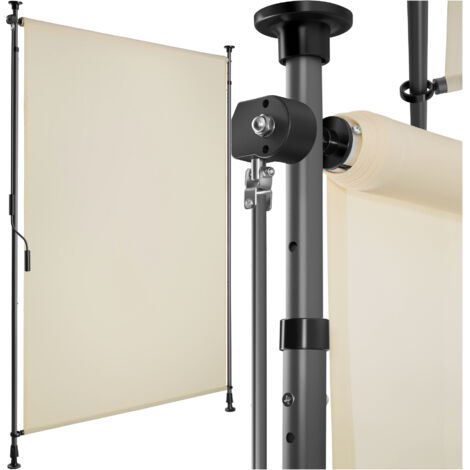 Store banne avec manivelle et tissu opaque 100x310cm beige