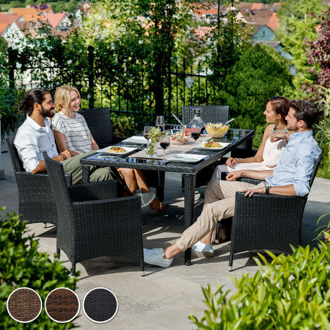 Salon de jardin Avec cadre en aluminium avec Plateaux en verre de sécurité 2 sets de housse, housse de protection incluse