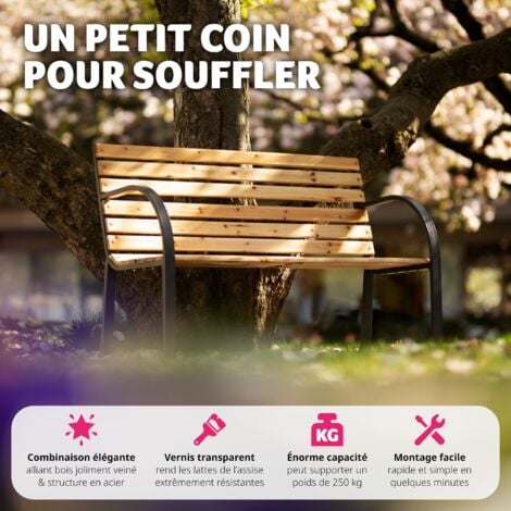 Banc de jardin 2 places