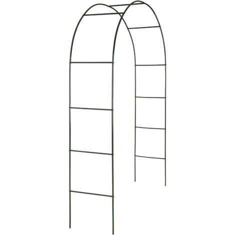 Lot de 2 Arches de jardin à roses en Acier Résistant aux intempéries