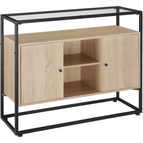 Buffet Style Industriel en Bois et Acier clair (1/5)