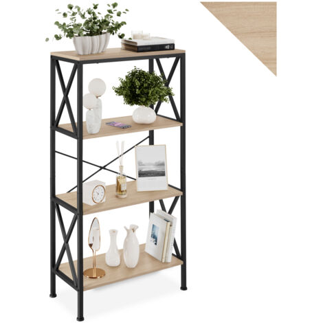 Étagère Style industriel anti-basculement 615x315x1335cm bois clair (1/5)
