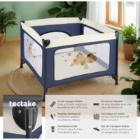 Parc Bebe Pliable Avec Matelas Et Sac De Transport 105 Cm X 105 Cm X 78