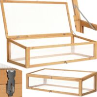 Serre châssis de jardin pour carré potager bois pin imprégné marron