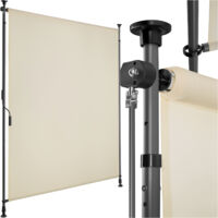 Store banne avec manivelle et tissu opaque 120x310cm beige
