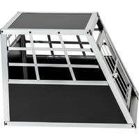 Caisse de Transport Chien en Aluminium 69 cm x 54 cm x 50 cm Noir - noir