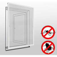 Moustiquaire pour Fenêtre Cadre en Aluminium Ajustable 80 cm x 100 cm Blanc - blanc