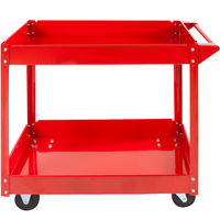 Servante d'Atelier Mobile à Outils Charge 100 kg 2 Etages Rouge - rouge