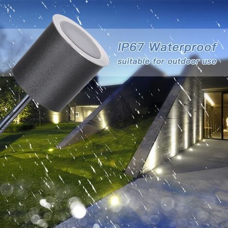 Spot encastrable exterieur 16 kits d'éclairage principal de plate-forme de LED φ32mm IP67 imperméabilisent la basse tension 12V - Lumière chaude