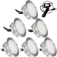 Spot LED Piscine Encastrable IP68 - Acier Inoxydable 12V Pour Éclairage Sous-Marin (9W Blanc Froid)