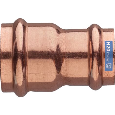 Réduction en cuivre à sertir femelle-femelle Ø 16/14 mm sac de 2 pièces