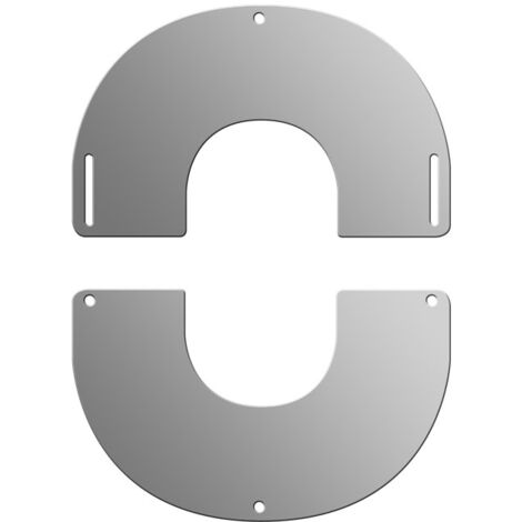 Plaque de finition ronde inox Ø 180 mm