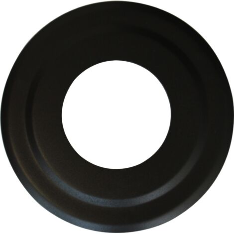 Sivac – Rosace décorative noire Ø 100 mm – Pour raccordement poêle à granulés – Contour esthétique pour mur et plafond