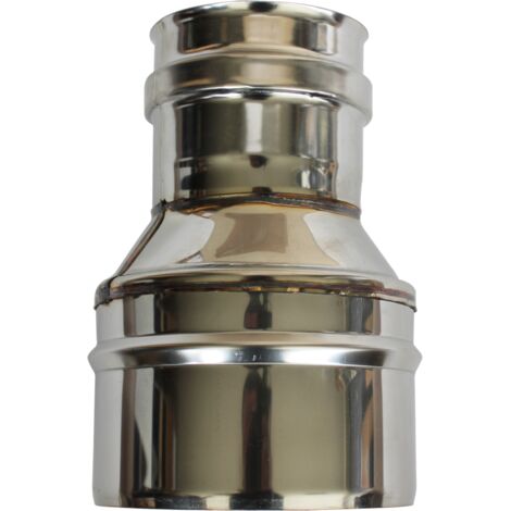 Sivac – Réduction simple paroi inox – Connexion conduits Ø 160 mm femelle à Ø 200 mm mâle – Installation sécurisée et efficace