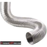 Sivac – Gaine VMC aluminium extensible 130 mm – Longueur de 0,6 à 3 m – Pour systèmes de ventilation et d'extraction d'air