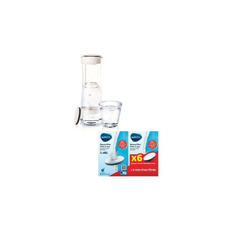 Bouteille filtrante BRITA Blanc/Graphite 1 Microdisc filtrant inclus  1020115 au meilleur prix