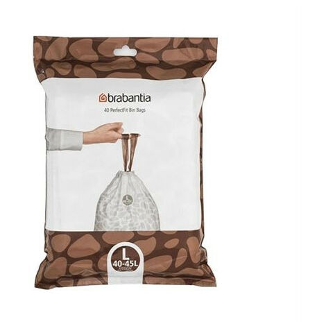 Sacs Poubelle compostable - PerfectFit - 6 litres - 10 sacs - BRABANTIA