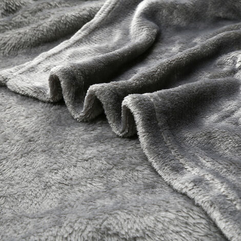 Flauschige Fleecedecke 100x150 Cm – Extra Weich & Warm, Aus Mikrofaser, Doppelseitig, Kuschelig Für Sofa & Bett, In Blau