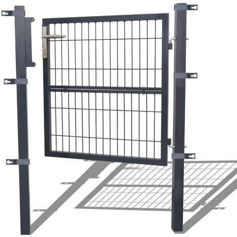 VINGO Gartentor Tor Doppelstabmatten Toranlage Gartentür Garten