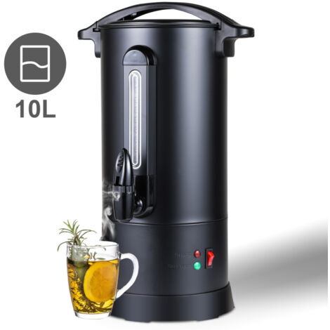 Isolierter Getränkespender 10L Edelstahl - Heiß & Kalt Mit Zapfhahn Für Partys Und Events