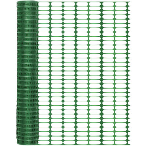 Absperrzaun Bauzaun 1x50m, Masche 100x26mm, Grün, Warnzaun Zaun