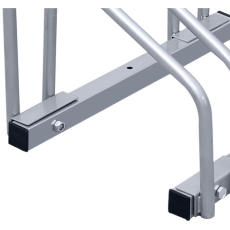 AufuN Fahrradständer Für 2 Räder - Verzinkter Stahl Indoor/Outdoor