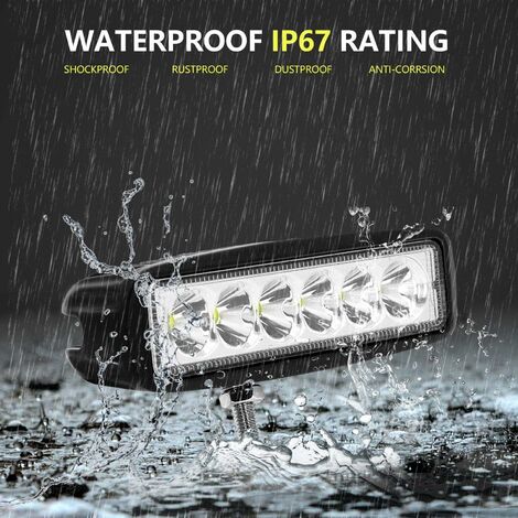 2x 27W LED Arbeitsscheinwerfer 12V - 9 LEDs, 2150 Lm, IP67 Wasserdicht, Für Offroad, Werkstatt, Baustelle