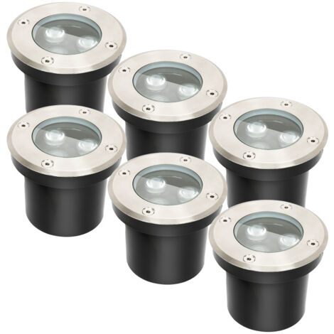 LED Bodeneinbaustrahler 3W, IP67 Wasserdicht | Für Garten, Terrasse, Wege, Outdoor | 220V, Natural Light, 300 Lumen, Aluminium | Set Mit 4 Stück