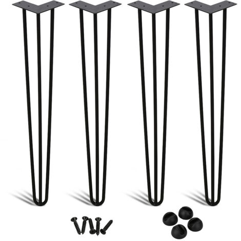 5 Stück U-förmige Haarnadeln 'French Pin' - 14cm & 10cm, In Schwarz, Gold, Silber Für Langes Haar