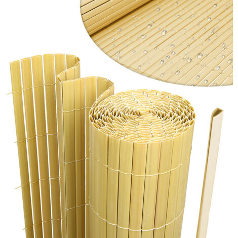 PVC Sichtschutzmatte Für Balkon & Garten - 160x500cm Bambus Design